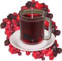 Beerenpunsch mit frischen Früchten